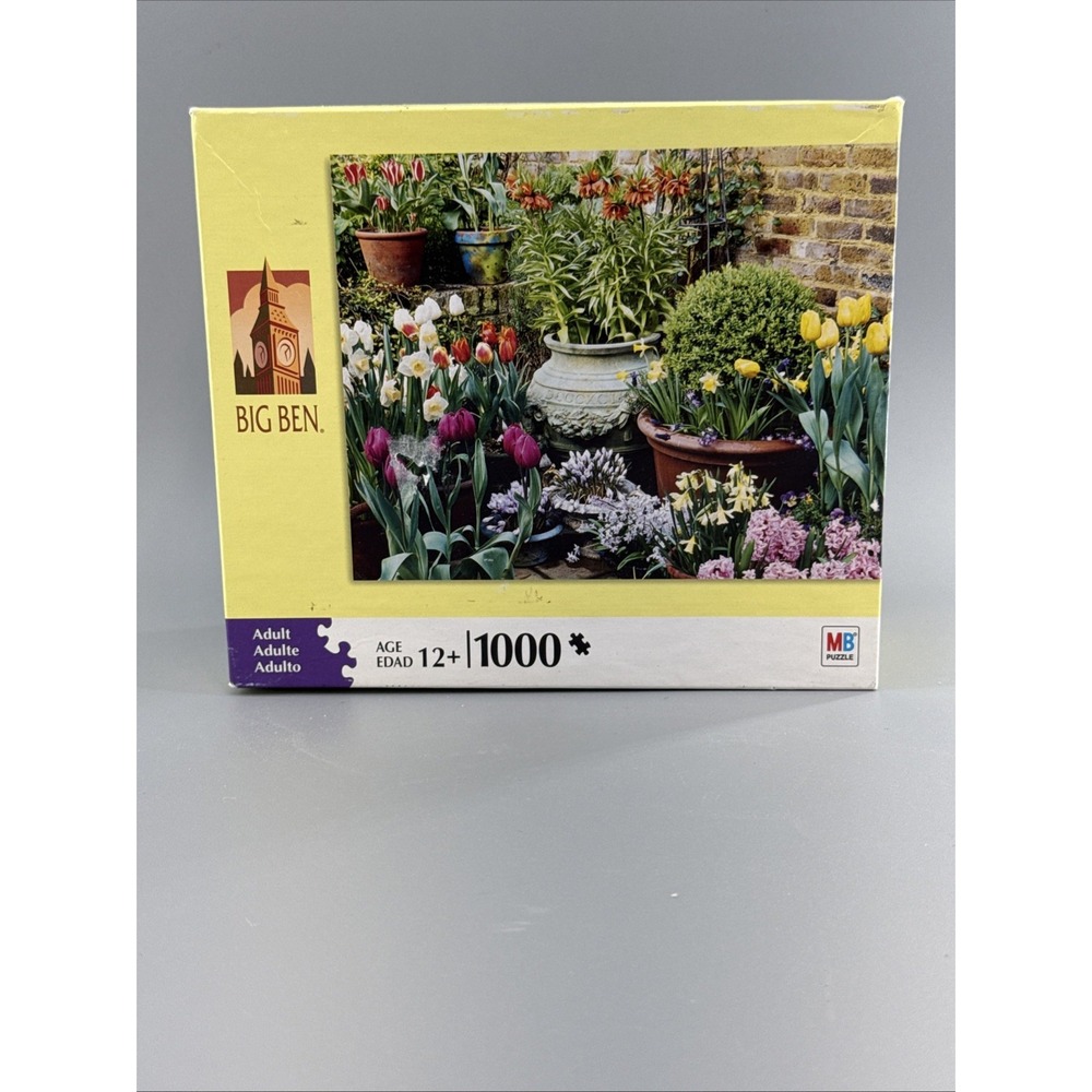 Big Ben 1000 Piece Puzzle Spring Garden Missouri USA Hasbro Milton Bradley